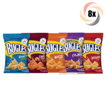 8x Bags Bugles Variety Flavor Crispy Flavored Corn Chips 3oz Mix &amp; Match Flavors - £24.61 GBP