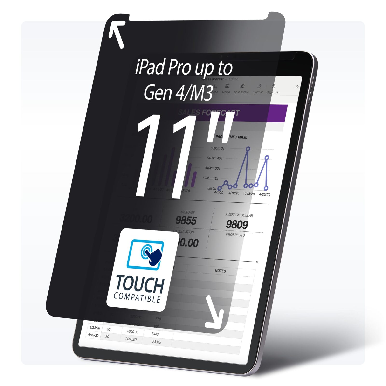 StarTech.com 4-Way Privacy Screen for 12.9-inch iPad Pro, 3rd Gen and Up... - $43.73