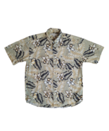 Crossings Men&#39;s Light Green Tropical Floral Front Button Hawaiian Shirt ... - £14.78 GBP