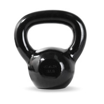 CAP Barbell Black Enamel Coated Cast Iron Kettlebell, 15 lb - $2,295.60 MXN