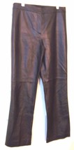 Valerie Stevens Genuine Black Leather Pants Sz 8  - £98.69 GBP