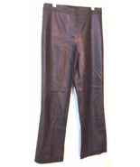 Valerie Stevens Genuine Black Leather Pants Sz 8  - £98.62 GBP