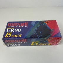 Maxell Audio Cassette Tapes 15 Pack Normal Bias Ur90 Music Recording Sea... - £18.62 GBP