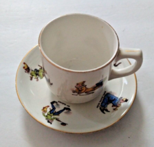 Vintage Heathcote China, Whimsical Clown Cup and Saucer Set - £18.01 GBP