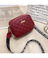 Streetwear Solid Red Lingge Square Zipper Crossbody Bags - £15.41 GBP