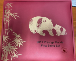 2011 China Gold Prestige Panda First Strike Set 1.90 Oz PCGS MS70 First ... - £3,728.42 GBP