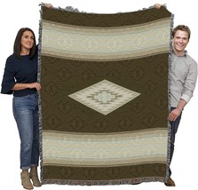 Pure Country Weavers Sekiu Blanket - Southwest Native American Inspired -, 72X54 - £71.55 GBP