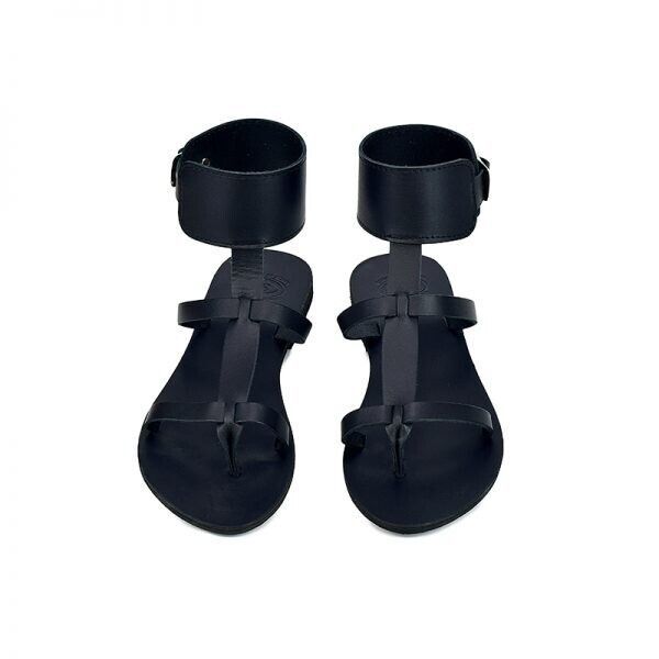 Women gladiator sandals leather handmade fashion black silver gold natural Item image 6