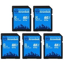 8Gb Sd Card (5 Pack) Speed Class 10 Uhs-1 U1 C10 8G Sdhc Memory Cards For Compat - £40.88 GBP