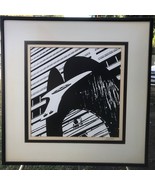 FRANK HELD Original VINTAGE MODERN ABSTRACT ARCHITECTURAL ART 1970s Mid ... - €610,37 EUR