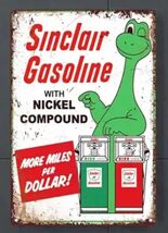 Sinclair Rectangular Gas Gasoline Oil  Aluminum Retro Remake Sign Statio... - $34.84 CAD