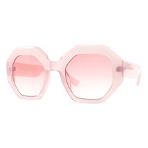 Geometric Heptagon Shape Sunglasses Womens Oversized Vintage Style UV 400 - £16.10 GBP