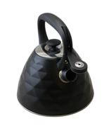 3L Stainless Steel Whistling Tea Kettle – Diamond Design, Flip Spout, Co... - £21.97 GBP