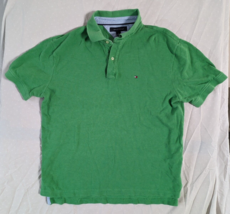 Tommy Hilfiger Green Men&#39;s Large Polo T-SHIRT Fashion Wear Man&#39;s Shirt - £14.84 GBP