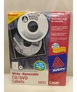 Avery Laser CD Labels Matte White 50/Pack 5931 Laser - £15.71 GBP