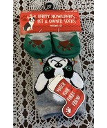 Happy Howlidays Dog and Owner Matching Holiday Socks Ladies Size Small D... - £10.25 GBP