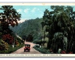National Highway East of Cumberland Maryland MD UNP WB Postcard Y3 - $3.91
