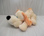 National Prize &amp; Toy plush puppy dog yellow cream orange ears blue eyes ... - $10.39