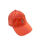 Polo Ralph Lauren Mens Orange Grey Pony Logo Cotton Chino Dad Hat Ball Cap - $49.03 CAD