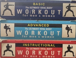 Original Billy Blanks Tae Bo Workout 3 Pack VHS Tapes  - $14.70