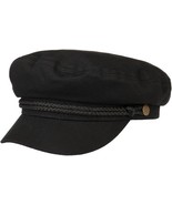 Brixton Hat Fiddler Cap Black  L ( 7.5) Men Women Classic Modern Hat Casual - $33.99
