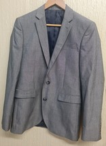 Primark Slim Fit Grey Suit Jacket 36R Express Shipping - $27.56