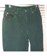 Vintage Bongo Jeans Size 7 Green Tapered Denim Inseam 28.5&quot; Cotton USA Made - £38.79 GBP