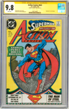 CGC SS 9.8 SIGNED George Perez Cover &amp; Art Action Comics #643 Superman #1 Swipe - £779.03 GBP