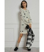 Anthropologie Emilie Tunic Sweater Dress Polka Dot by Saturday Sunday Sz... - £53.54 GBP