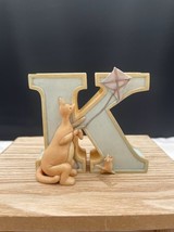 Disney Classic Pooh By Michel &amp; Company Letter K 3” Wall Decor Kanga Roo Kite - £11.37 GBP