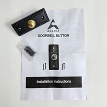 Door Bell Push Button Doorbell Chime Wired Black Metal Vintage Victorian... - $19.79