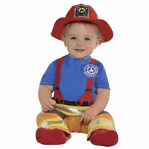 First Fireman Costume Boys Infant 6-12 Months Baby Firefighter - $43.55