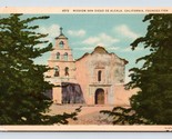 Mission San Diego De Alcala California CA UNP WB Postcard M1 - $2.67