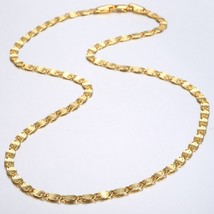 Gold Color Necklace for Women Girls Link Chain Necklace Men Woman Wholesale Jewe - £14.20 GBP