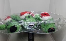 3 Pack Multipet Holiday Dog Toys Santa 6" Green Christmas Squeaker New image 2