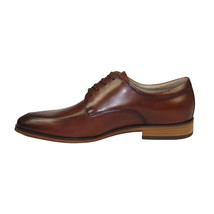 Men's Dress Shoes STEVE MADDEN Soft Leather upper Lace Up TASHER Tan image 5
