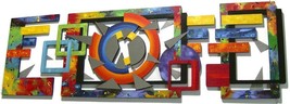 Unique Contemporary Abstract Wood Metal Mirror Wall Sculpture -Shattered- Art69 - £943.62 GBP