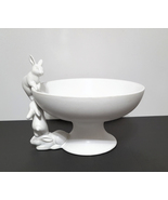 NEW RARE Pottery Barn Rustic Bunny Footed Serving Bowl 11.5&quot; w x 10.5&quot; d... - £157.11 GBP