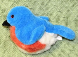 K &amp; M Eastern Blue Bird Wild Republic International Plush Audubon Stuffed Toy - £10.61 GBP