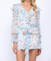 Fate Floral Print Ruffle Romper for Women - $49.50