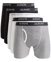 Alfani Men's 5-Pk. Boxer Briefs,Moisture Wicking, Tagless Design Assorte... - $14.99
