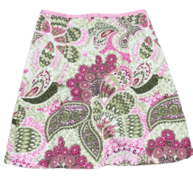 Bay Studio Cute Classy Women&#39;s Skirt ~ Sz XL ~ Pink &amp; Green ~ Knee Length  - £10.59 GBP