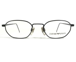 Emporio Armani 121 706 Eyeglasses Frames Black Round Full Wire Rim 45-19... - $83.96