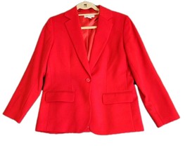 Vtg Pendleton Womens Red 100% Virgin Wool Suit Jacket Blazer Lined Size ... - $24.70