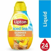 Lipton Liquid Iced Tea Mix, Summer Peach with Real Fruit Flavors Collectible - £18.42 GBP