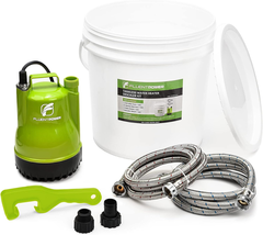 1/4HP Submersible Utility Water Pump, 4-Gallon Pail with Bucket Lid Opener, Two - £155.81 GBP