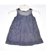 Baby Gap Girl&#39;s Easter Spring Denim Dress Size 18-24 Months - $228.81 MXN