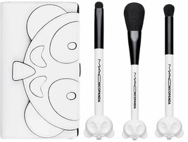 MAC Nicopanda Limited Edition Brush Set 3 Brush Kit &amp; Clutch Bag - £54.70 GBP