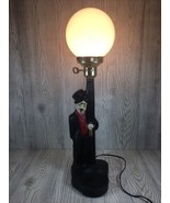 VTG 1950&#39;s Charlie Chaplin HOBO Drunk BAR LIGHT Leaning on Lamp Post Cha... - £73.98 GBP