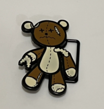 Ripped  Zombie Bear Cartoon Belt Buckle Enamel Metal Men Woman Unisex Ca... - $15.92